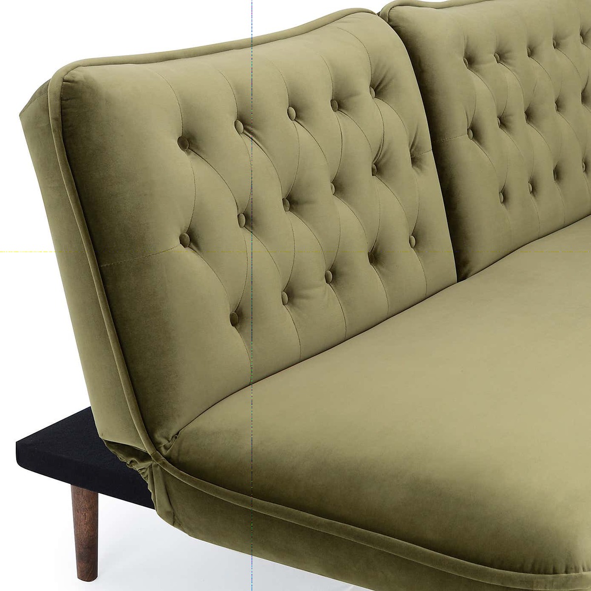 Elodie Velvet Sofa Bed Blue – image 10