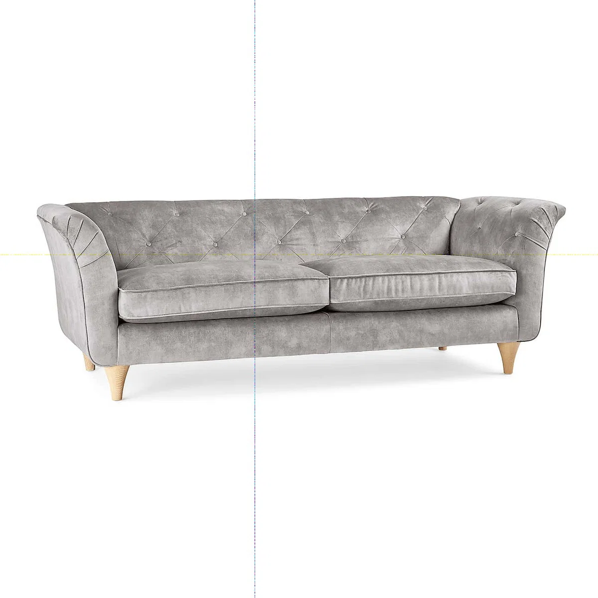 Jaipur Medium Sofa Slub Velvet Slub Velvet Cement – image 2