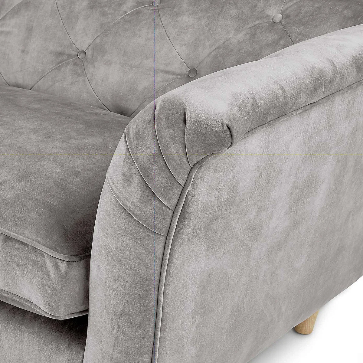 Jaipur Medium Sofa Slub Velvet Slub Velvet Cement – image 6