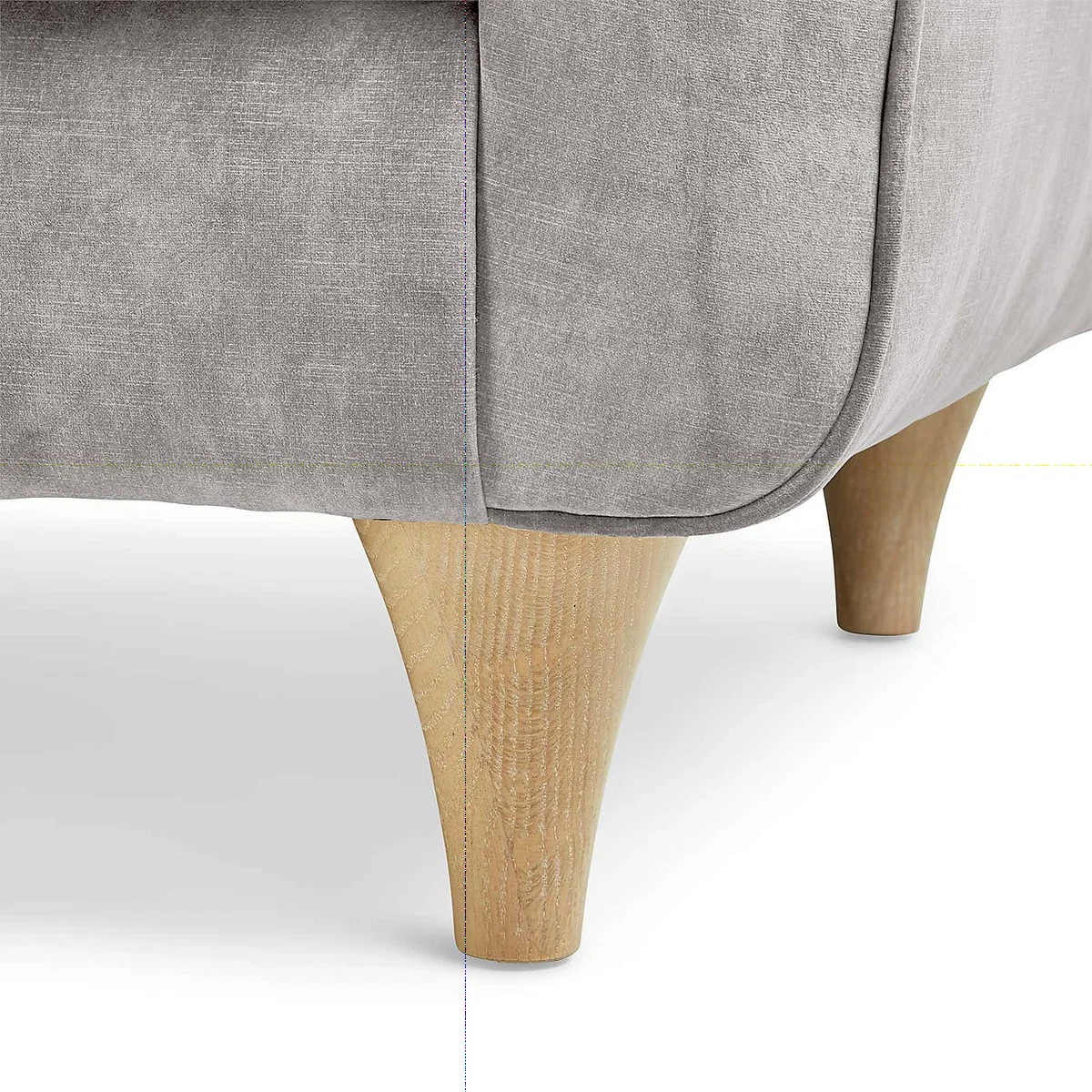 Jaipur Medium Sofa Slub Velvet Slub Velvet Cement – image 7