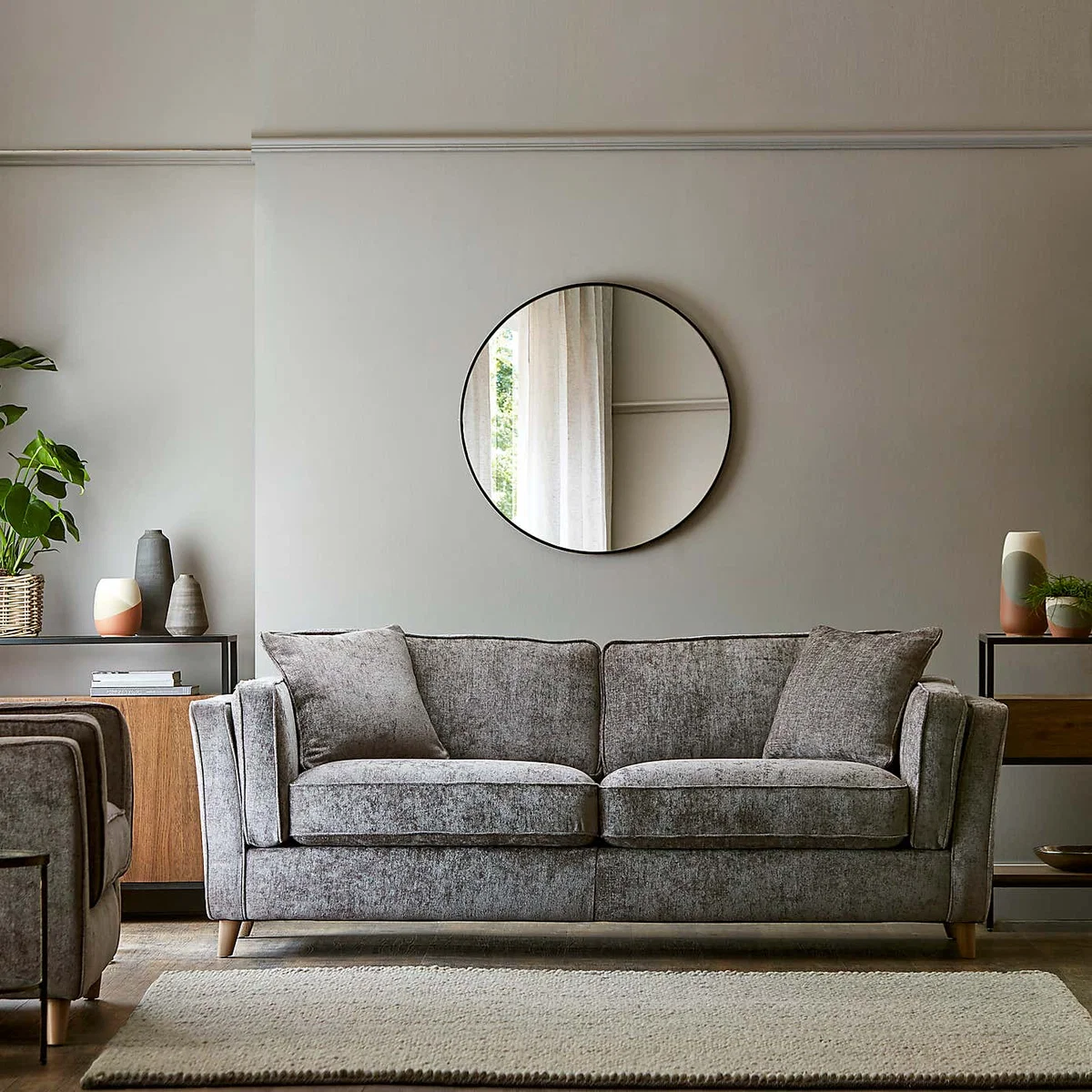 Arabella Medium Sofa Luxury Chenille Premium Chenille Grey – image 2