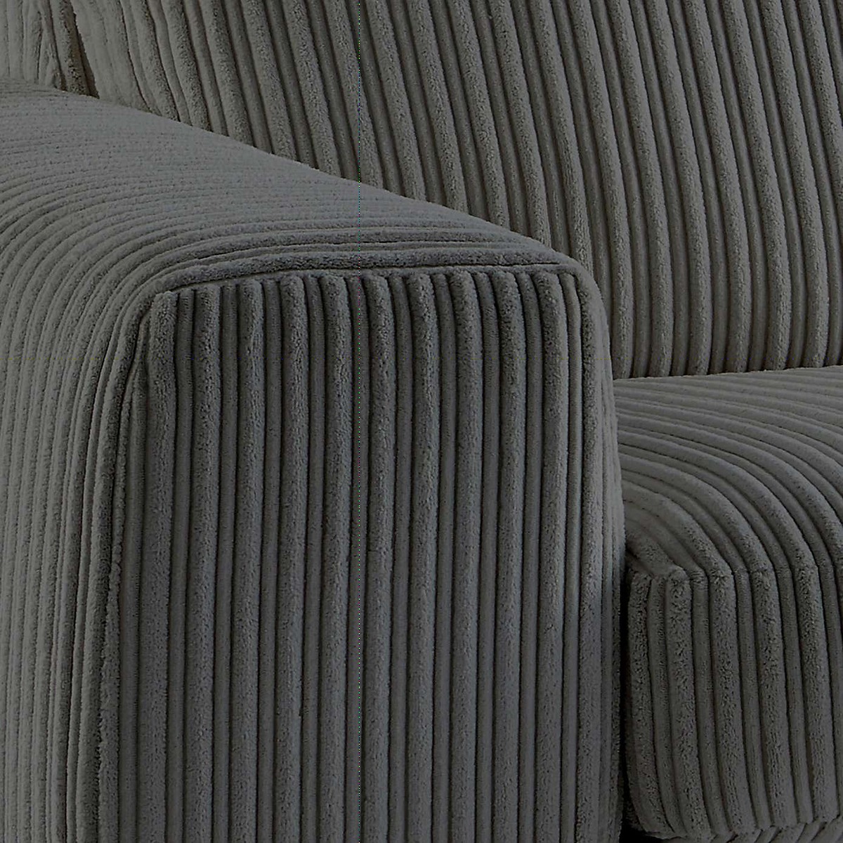 Champ Fabric 3 Seater Sofa Grey – image 4