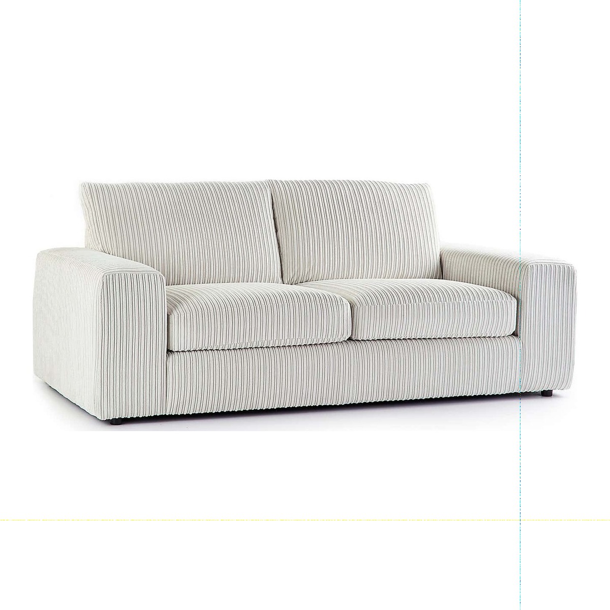 Champ Fabric 3 Seater Sofa Grey – image 1