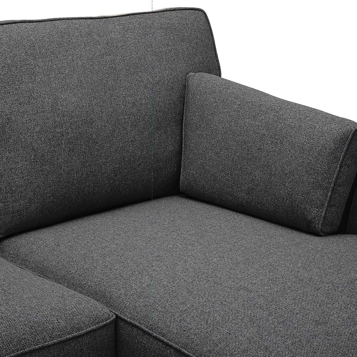 Grayson Right Hand Corner Chaise Sofa Brown – image 3