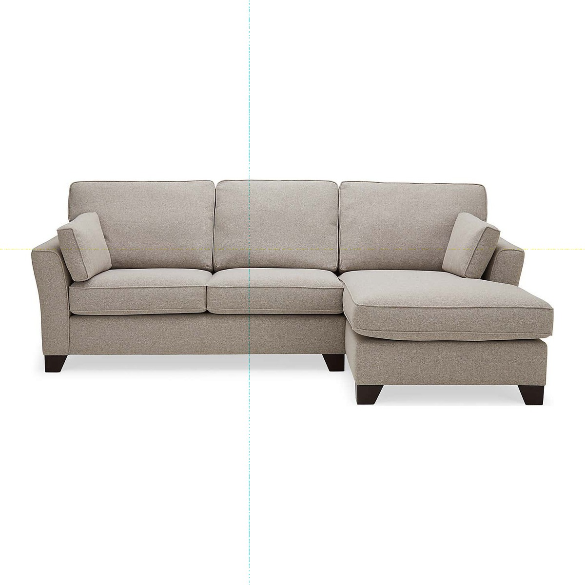 Grayson Right Hand Corner Chaise Sofa Brown – image 1