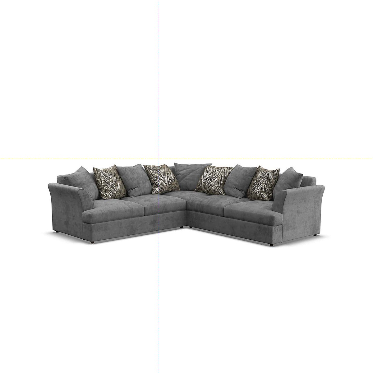Mellors Chenille Corner Sofa Stone – image 3