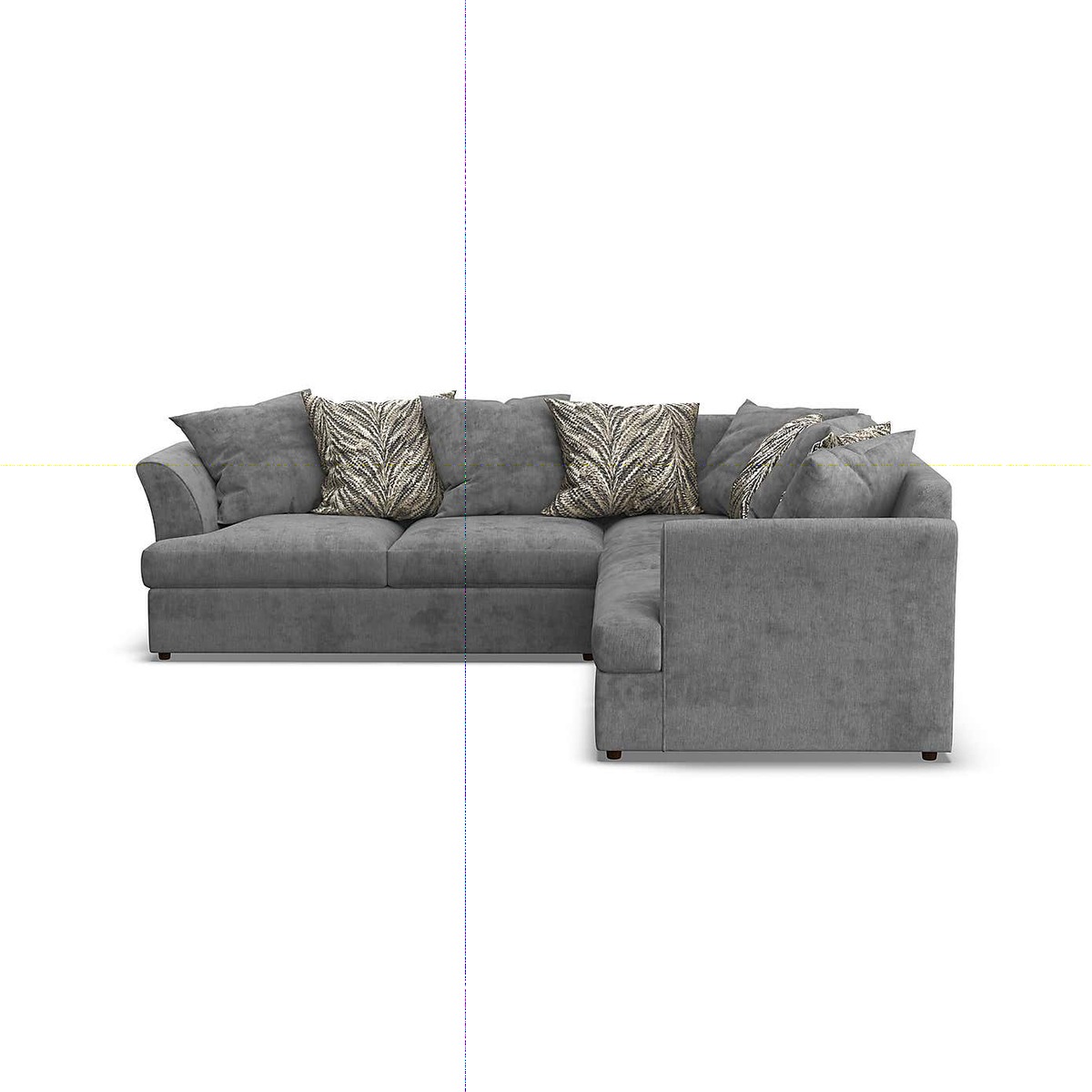 Mellors Chenille Corner Sofa Stone – image 4