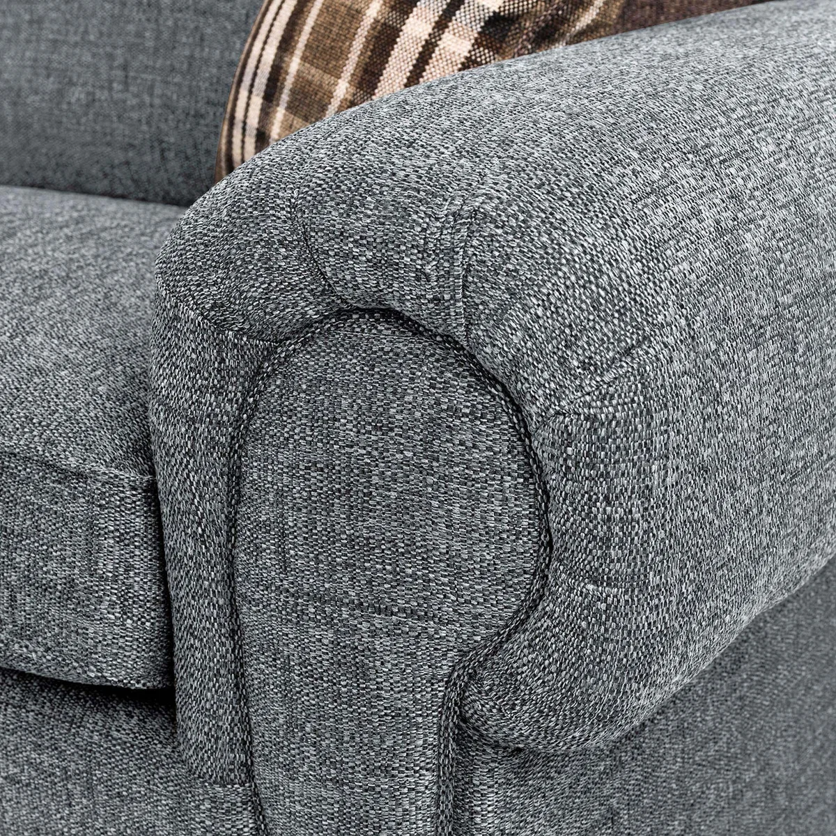 Charlton Large 4 Seater Corner Sofa Grey – image 4