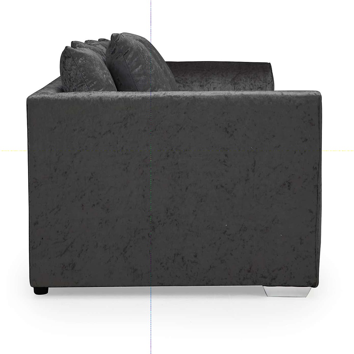 Michigan Crushed Velvet 2 Seater Sofa Black – image 3
