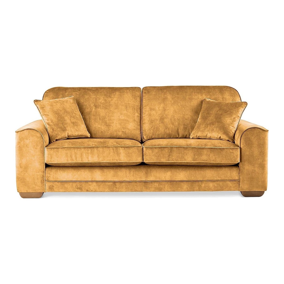 Morello Medium Sofa Slub Velvet Slub Velvet Mustard – image 1