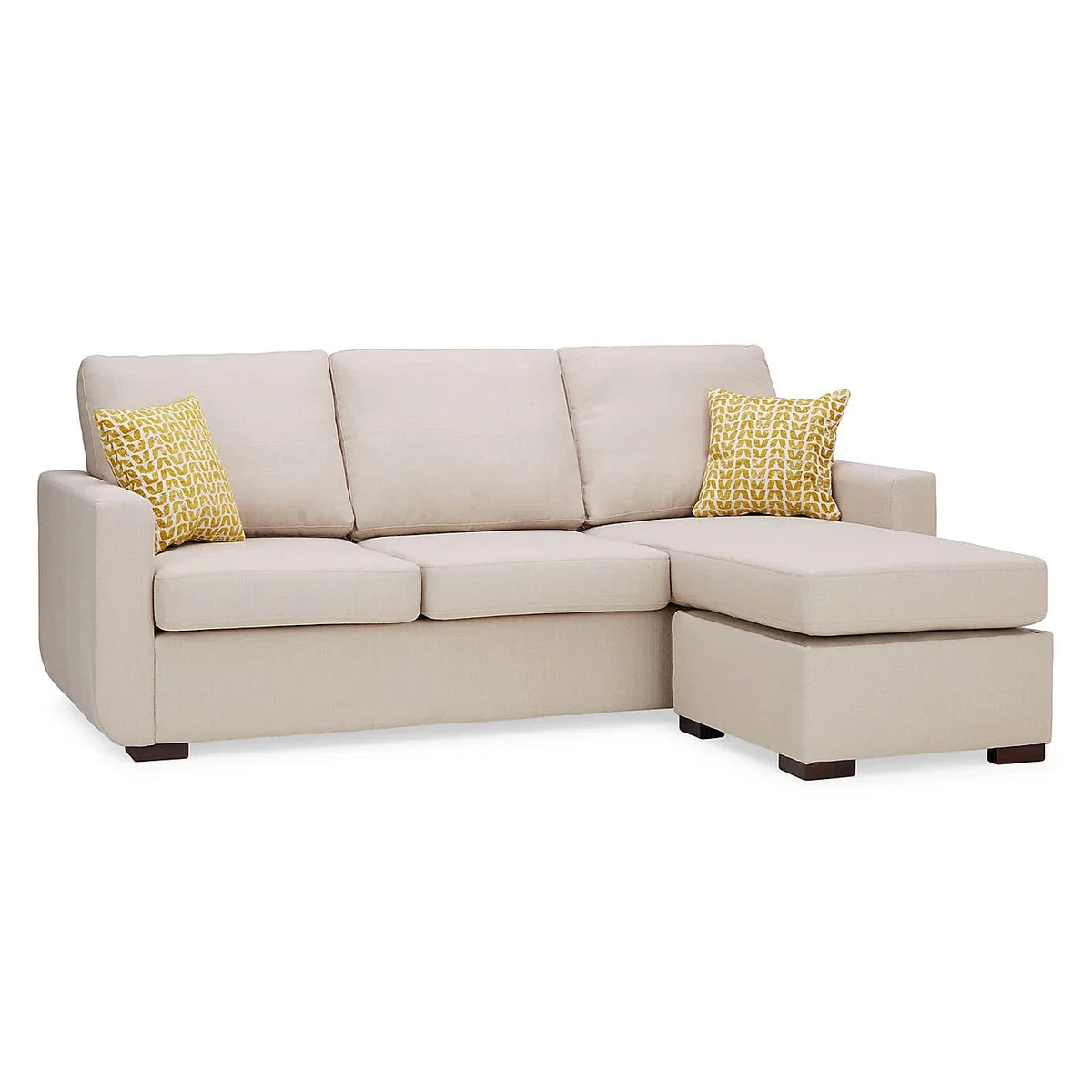 Marcus Reversible Storage Corner Chaise Sofa Bed Oatmeal – image 4