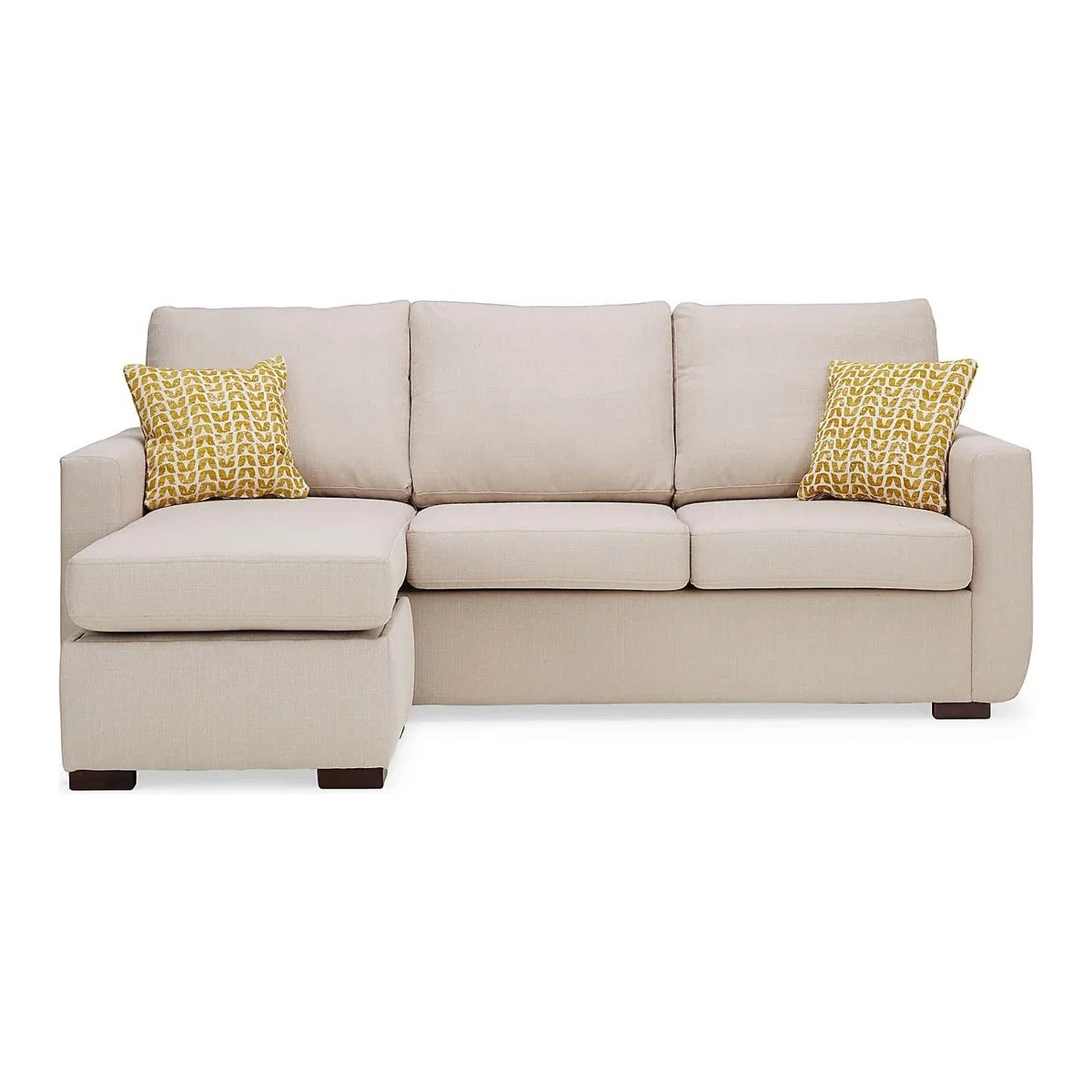 Marcus Reversible Storage Corner Chaise Sofa Bed Oatmeal – image 1