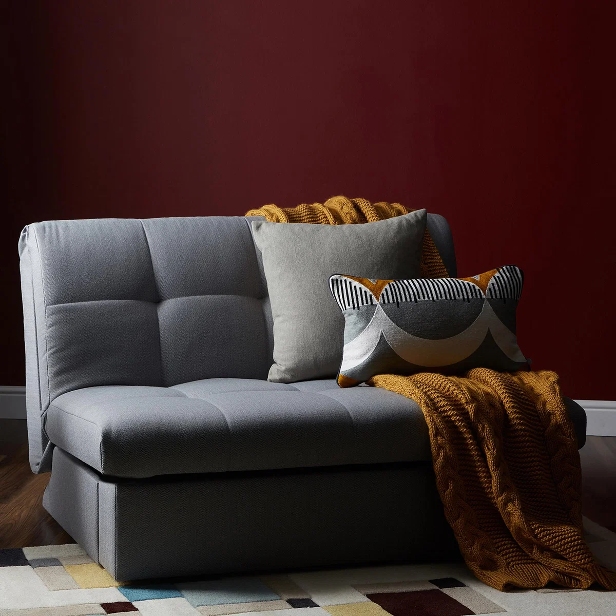 Grey Rowan Small Double Sofa Bed Grey – image 4
