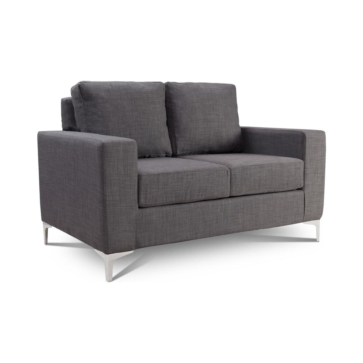 Tuscany 2 Seater Fabric Sofa Grey – image 1