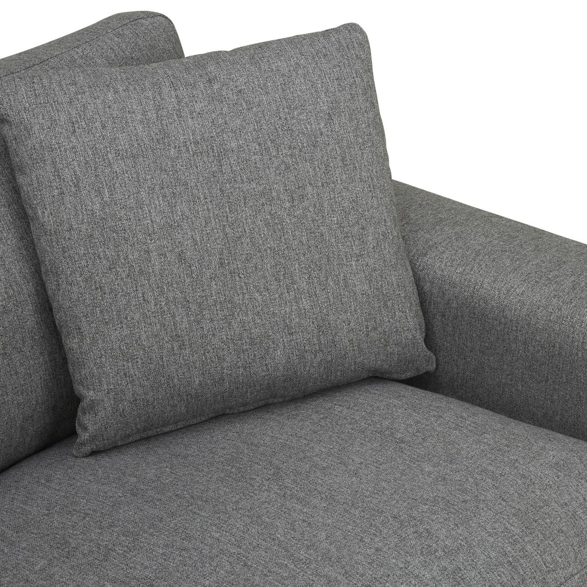 Porto Fabric 3 Seater Sofa - Dark Grey Dark Grey – image 4
