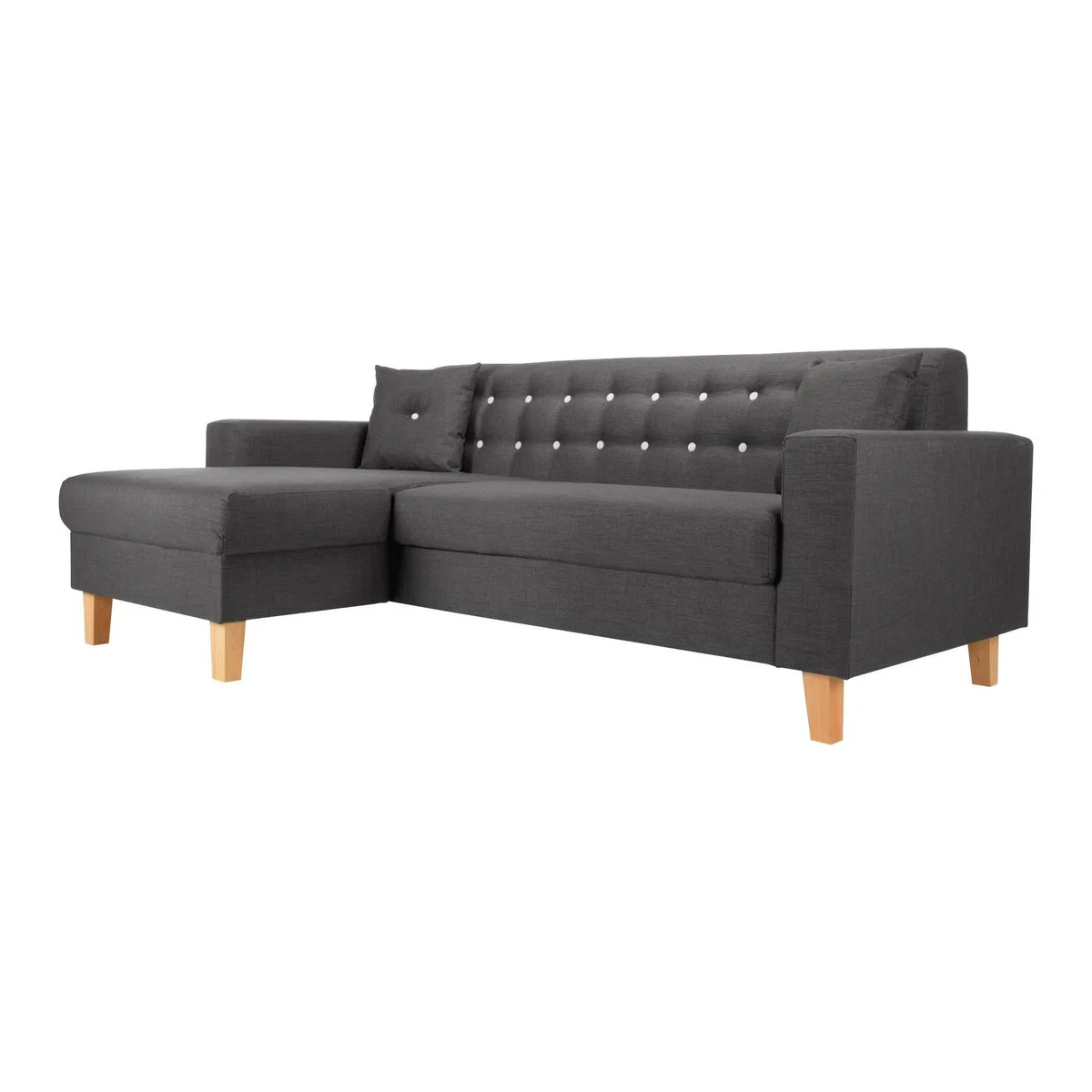 Healy Left Hand Corner Sofa Grey – image 1