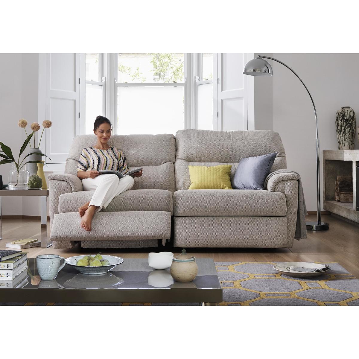 G Plan - Watson 3 Seater Fabric Manual Recliner Sofa – image 2