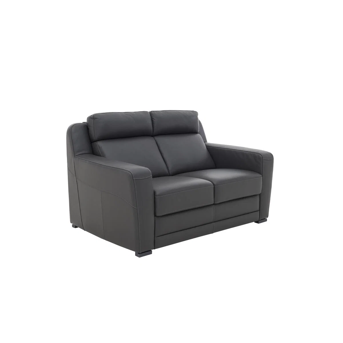 Nicoletti - Matera 2 Seater Leather Static Sofa with Box Arm - Beige – image 4