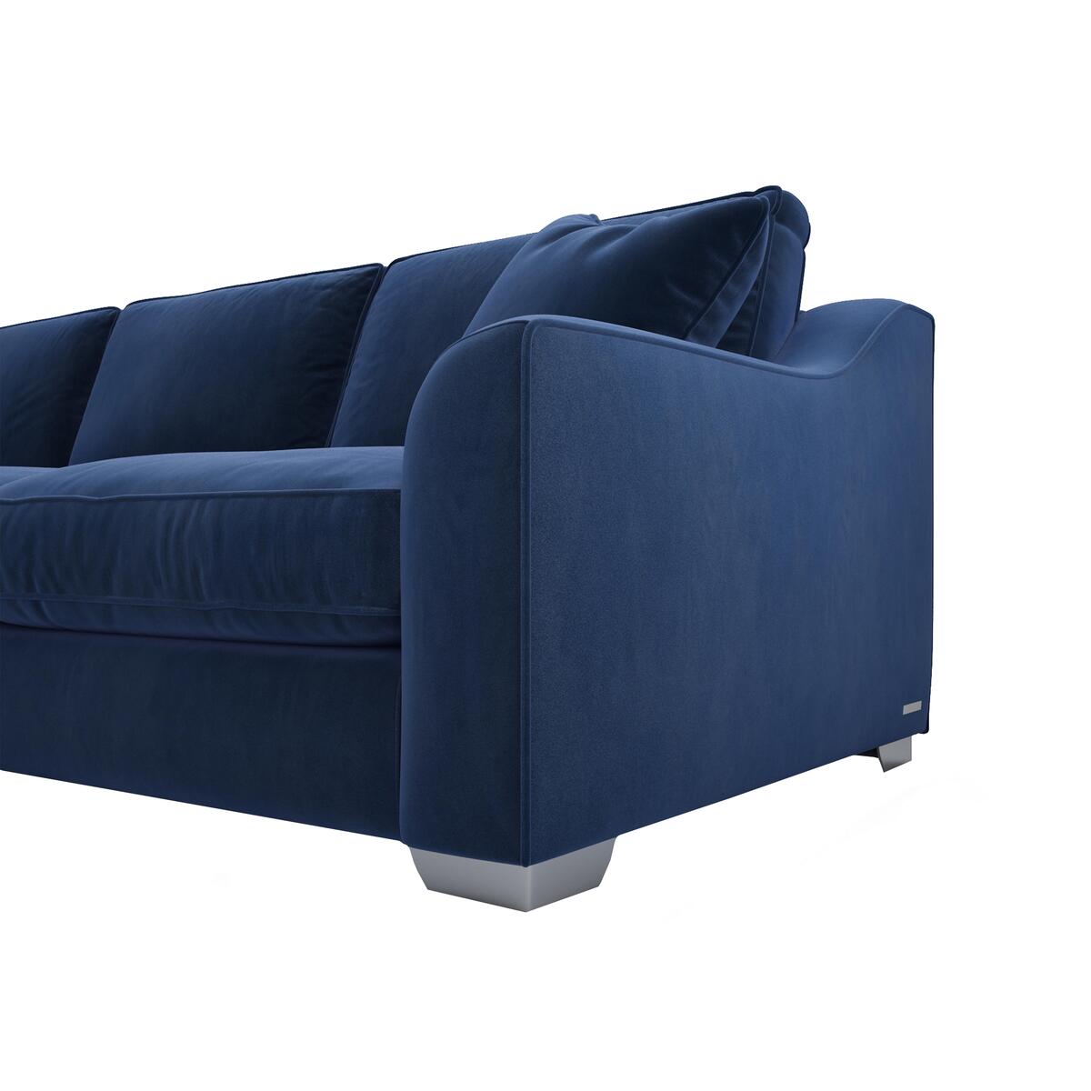 The Lounge Co. - Isobel Large Fabric Corner Sofa - Blue – image 3