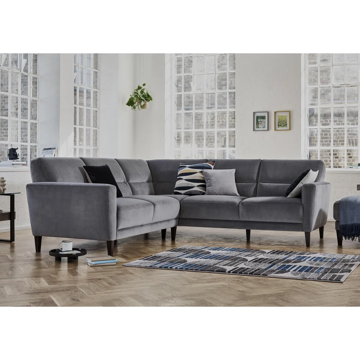 Versano Fabric Corner Sofa - Grey – image 2