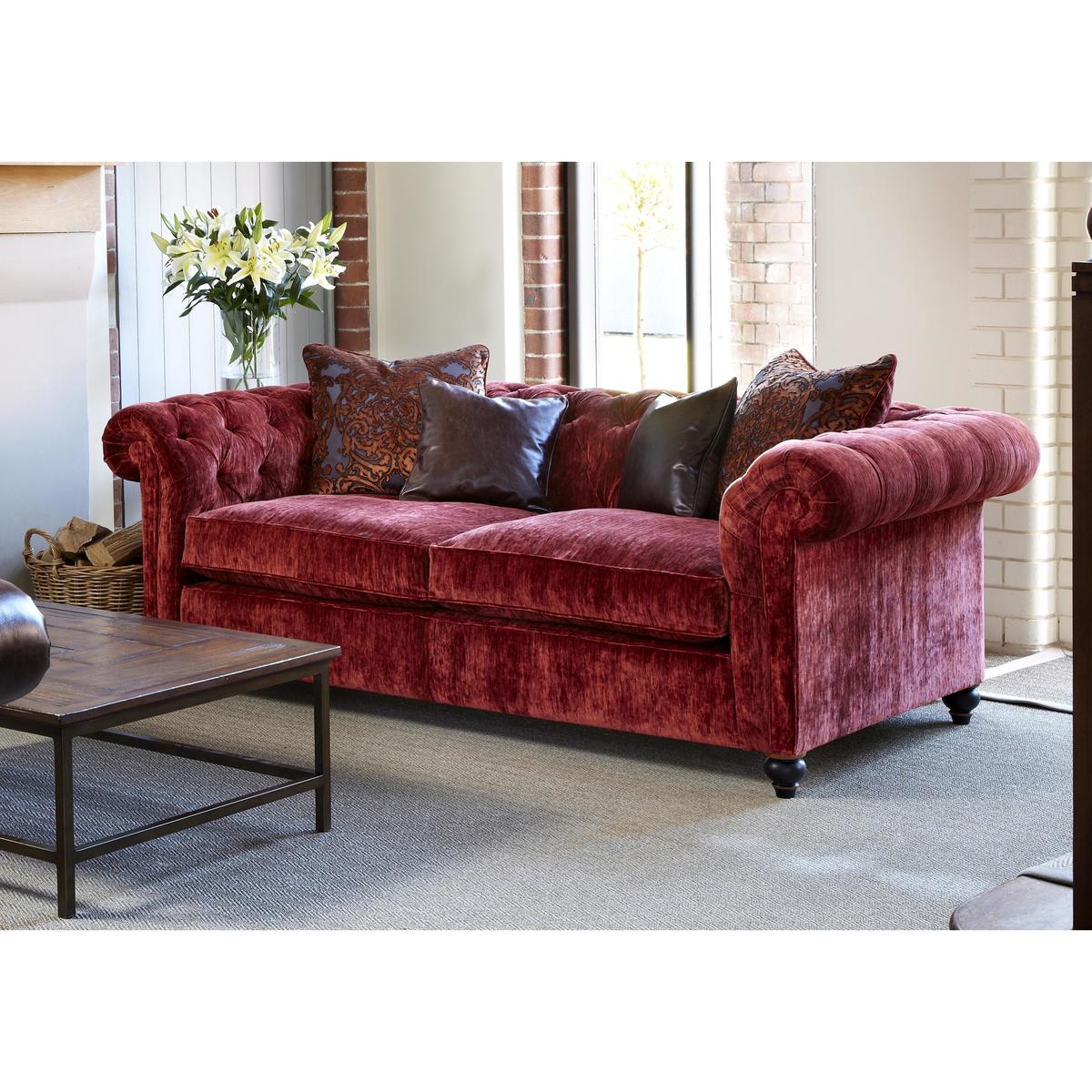 Duresta - Curzon 3 Seater Fabric Sofa - Blue – image 2