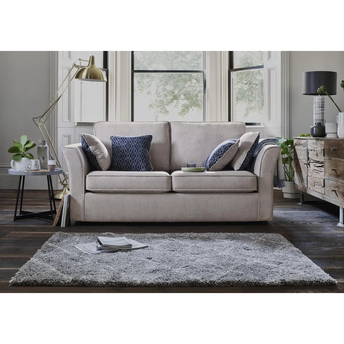 Mimi 2 Seater Fabric Sofa - Grey – image 2
