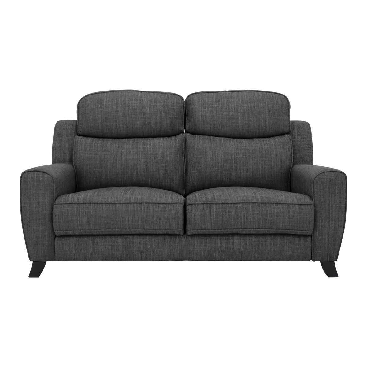 Comfort Story - Title 2 Seater Fabric Sofa - Black