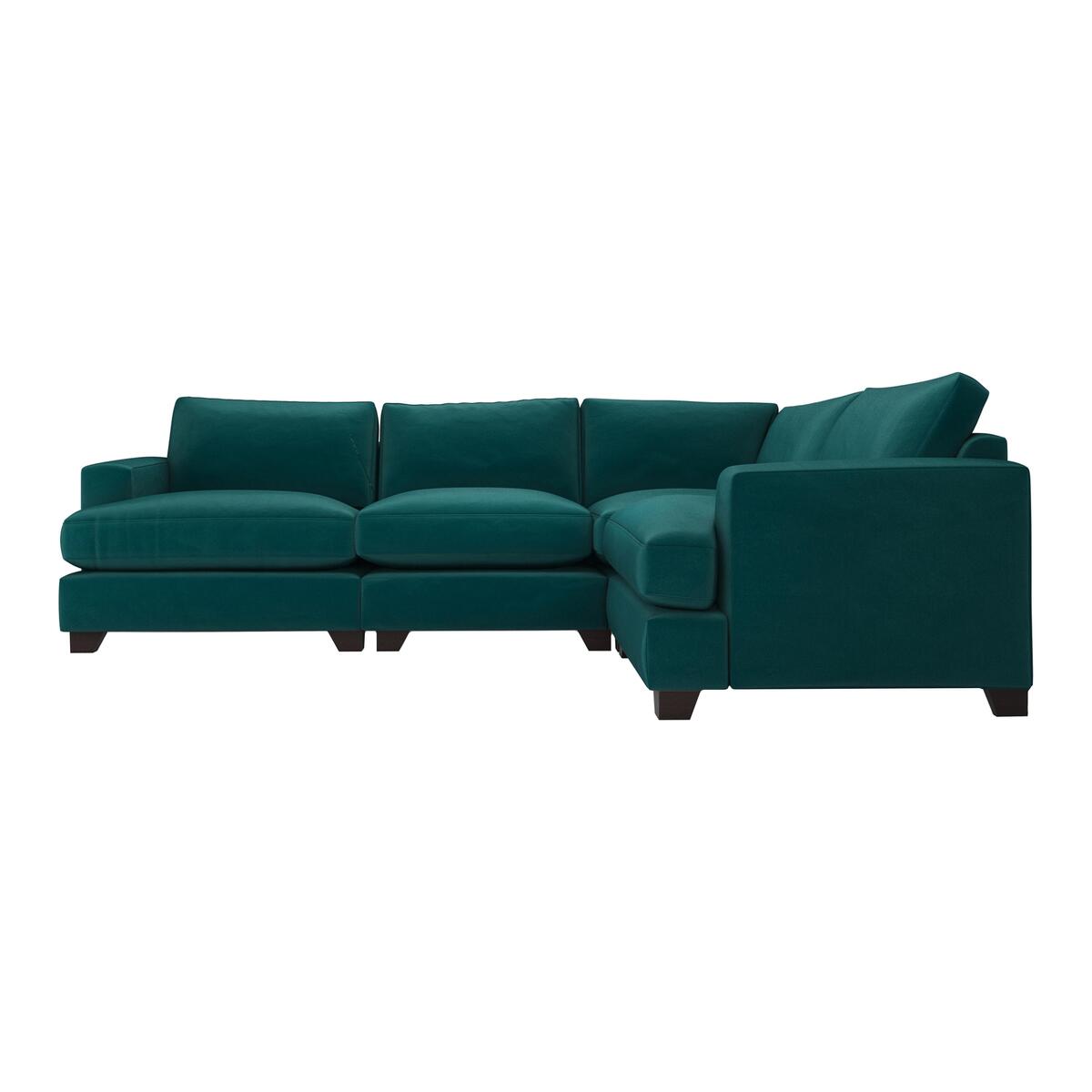 The Lounge Co. - Lorrie Small Fabric Corner Sofa - Blue