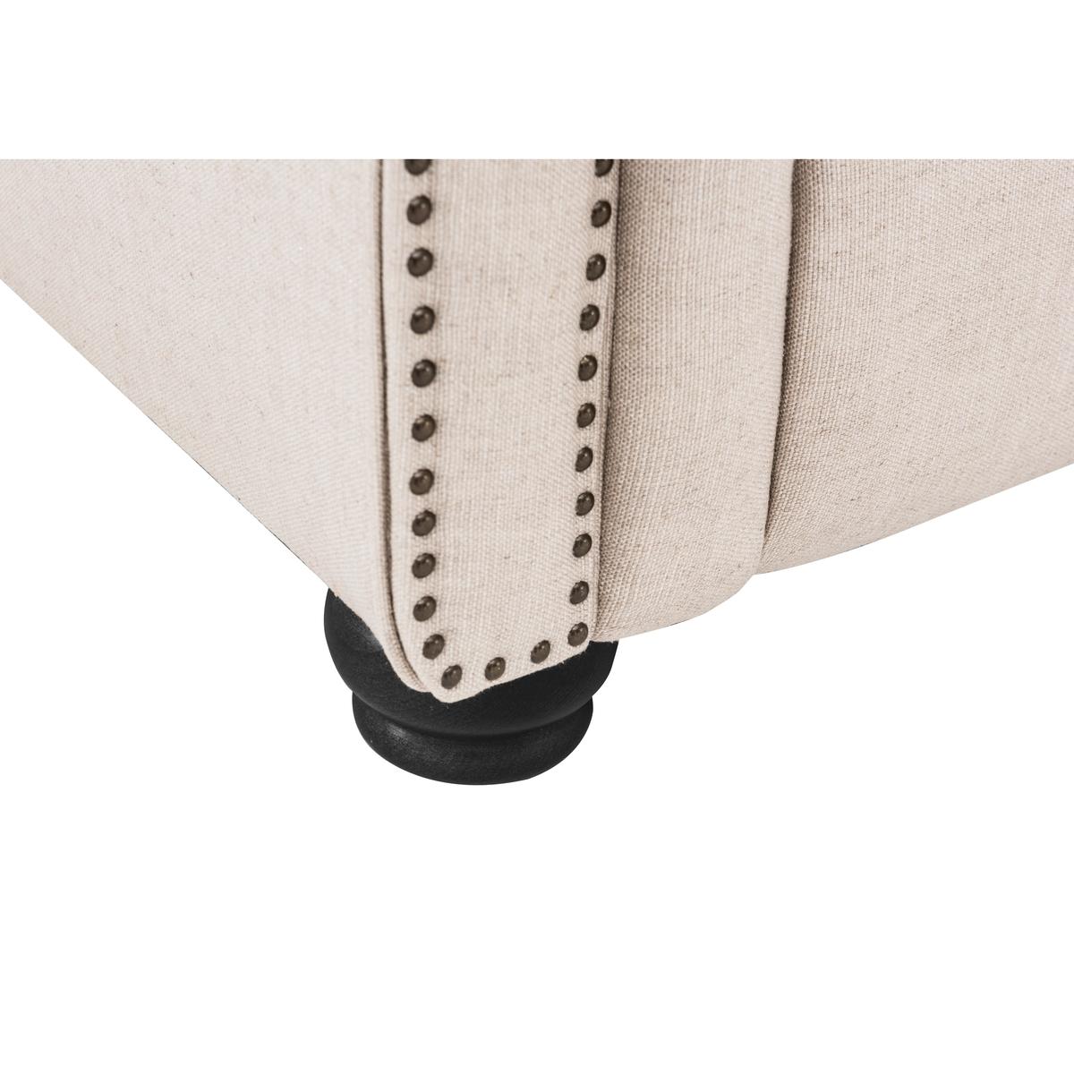 Lanesborough 4 Seater Classic Back Fabric Sofa - Beige - By Furniture Village – image 5