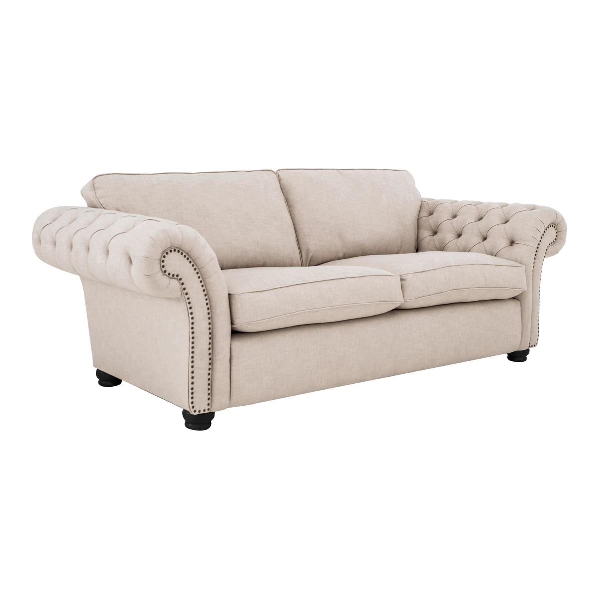 Lanesborough 4 Seater Classic Back Fabric Sofa - Beige - By Furniture Village – image 1