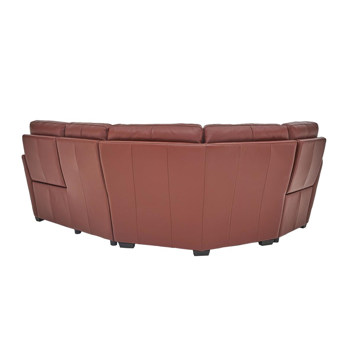 World of Leather - Compact Collection Midi Leather Recliner Corner Sofa - Black – image 7
