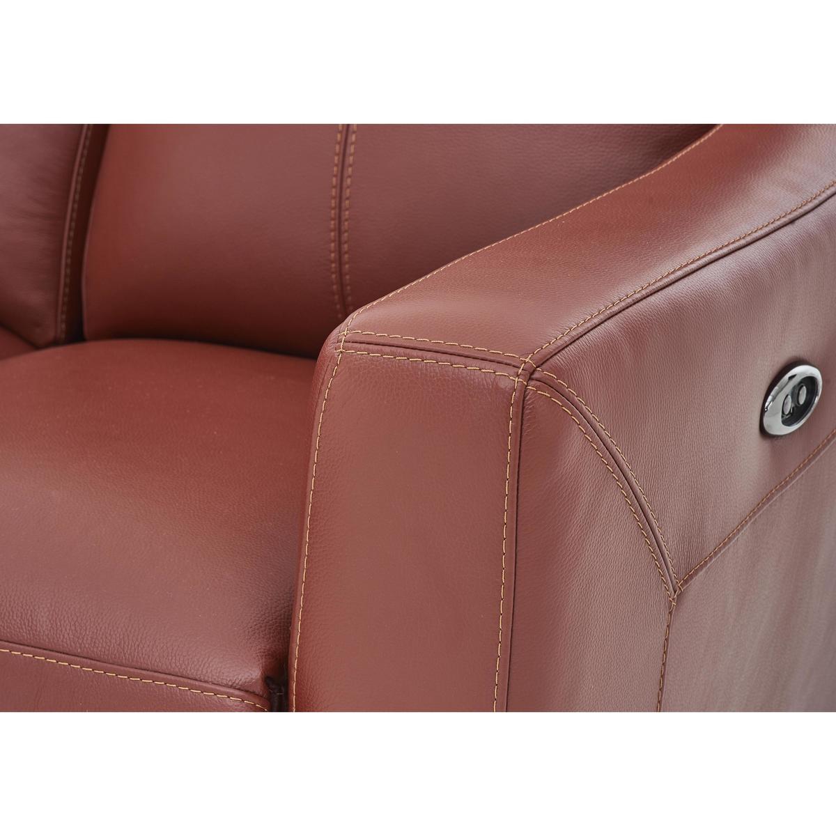 World of Leather - Compact Collection Midi Leather Recliner Corner Sofa - Black – image 8