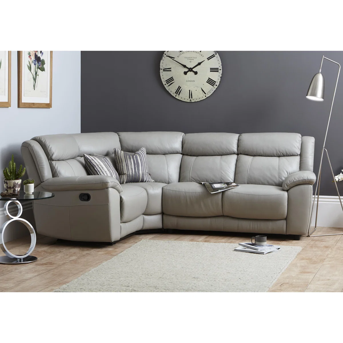 World of Leather - Bounce Compact Leather Corner Sofa - Beige – image 2
