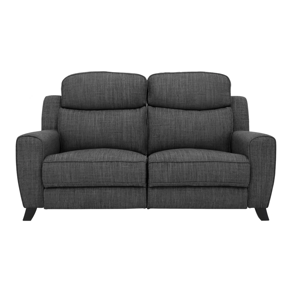 Comfort Story - Title 2 Seater Fabric Power Recliner Sofa - Black