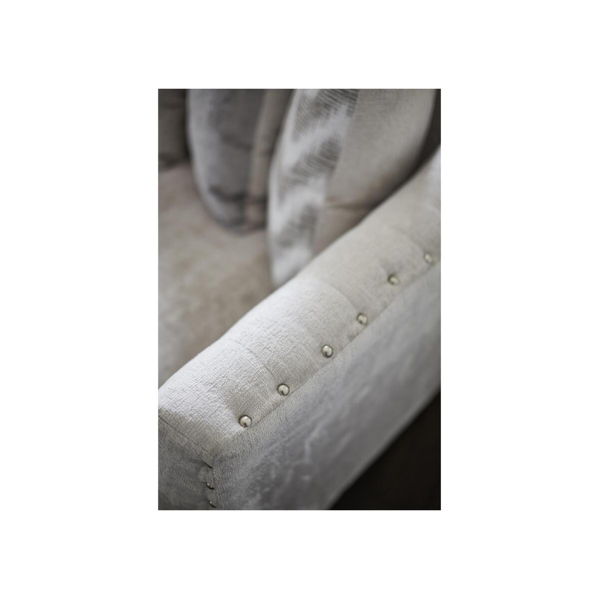Devine Curved Pillow Back Fabric Sofa – image 8