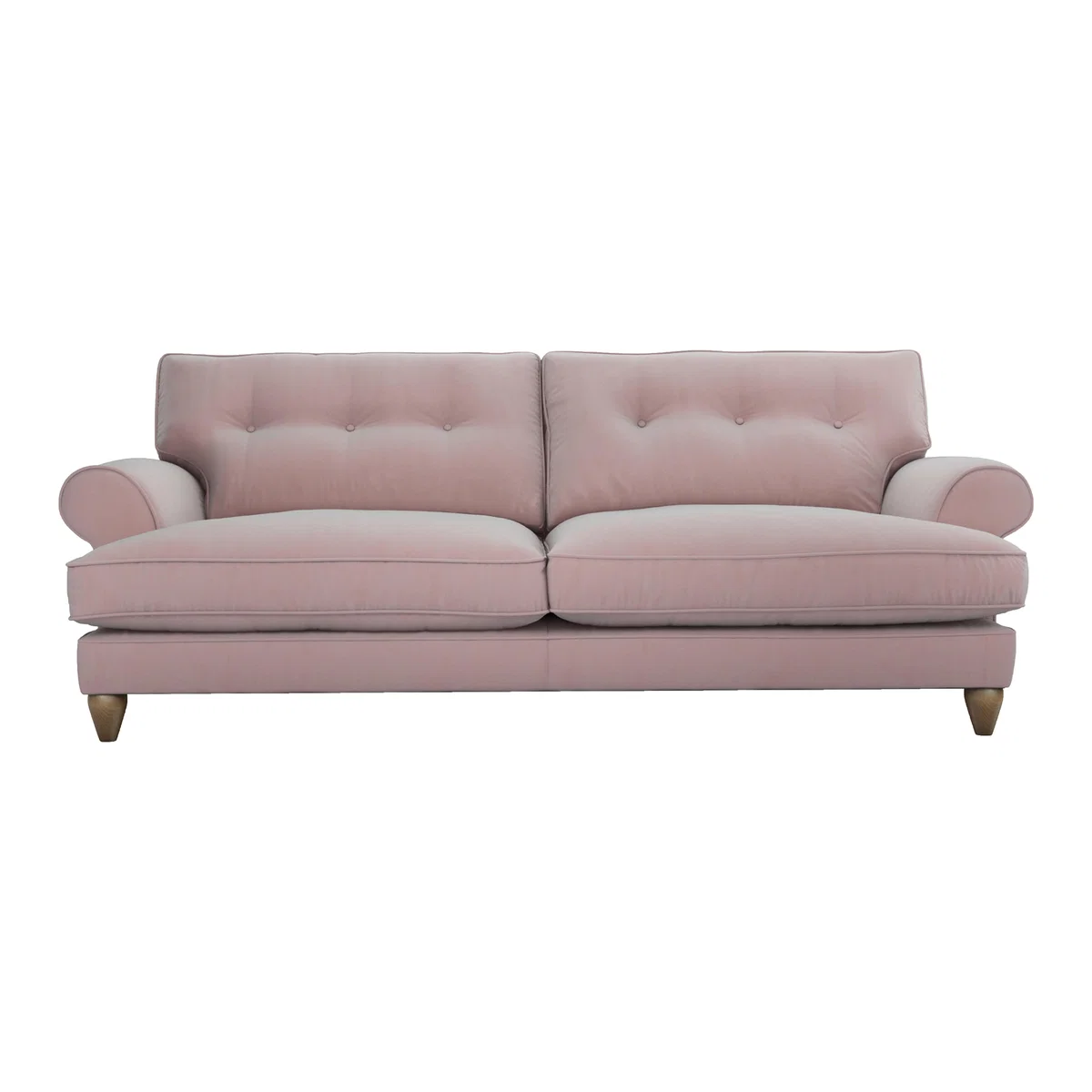 The Lounge Co. - Bronwyn 4 Seater Fabric Classic Back Sofa - Pink – image 1