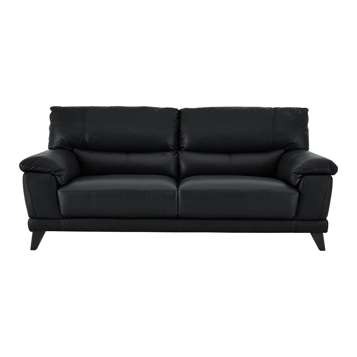 World of Leather - Pacific 3 Seater Leather Sofa - Black – image 1