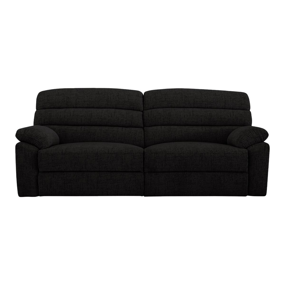 Comfort Story - Page 3 Seater Fabric Sofa - Black