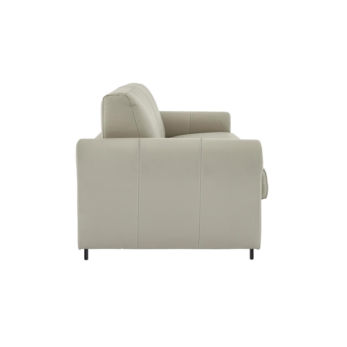 Nicoletti - Alcova 3 Seater Leather Sofa Bed with Slim Arms - Beige – image 5