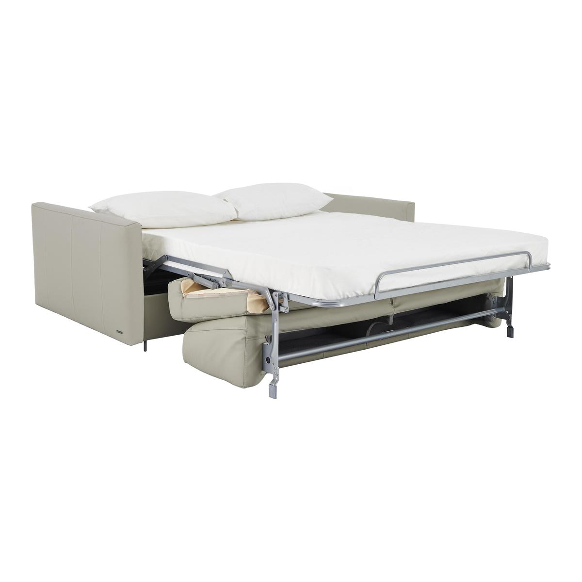Nicoletti - Alcova 3 Seater Leather Sofa Bed with Slim Arms - Beige – image 2