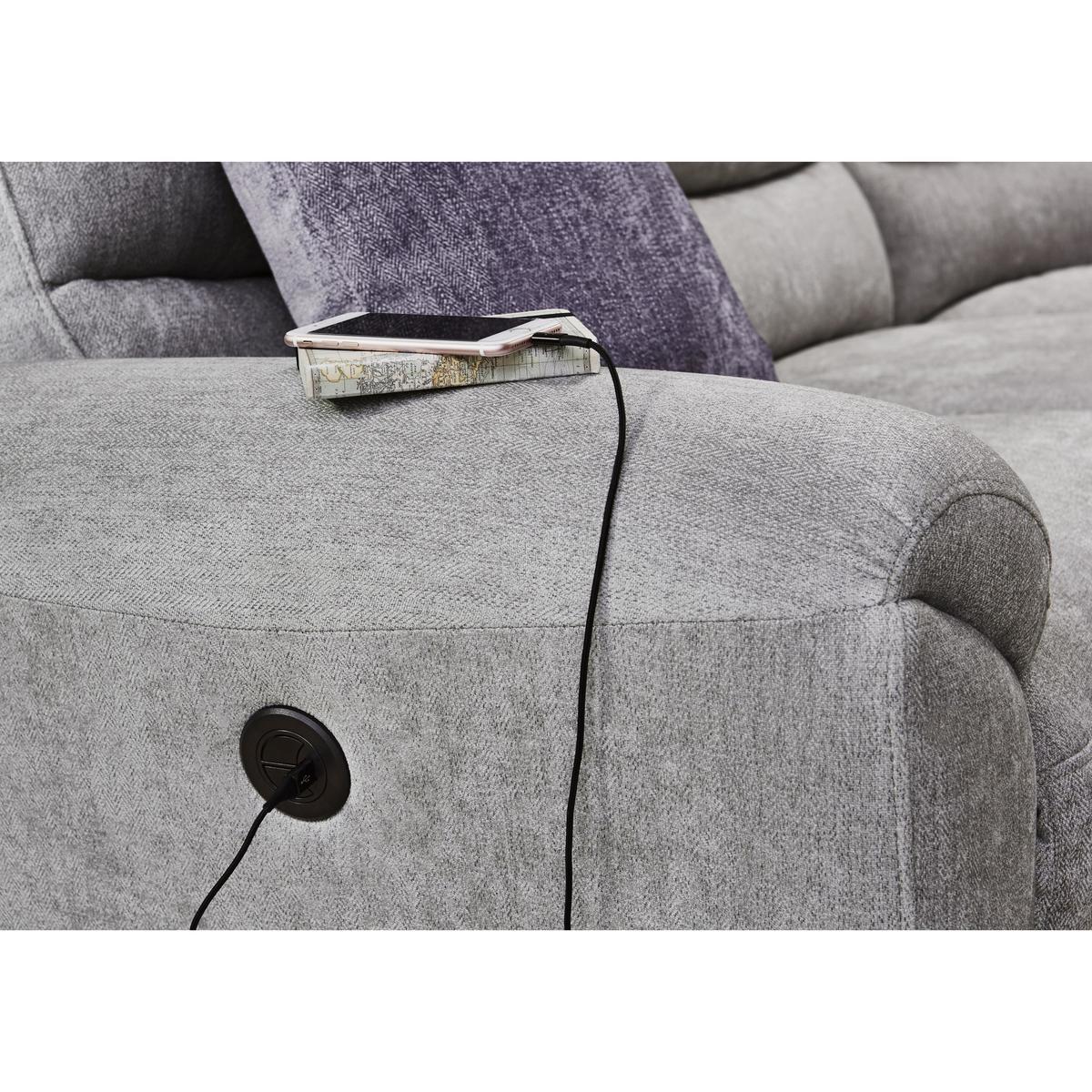 Silverstone 3 Seater Fabric Power Recliner Sofa - Beige - By Furniture Village – image 3