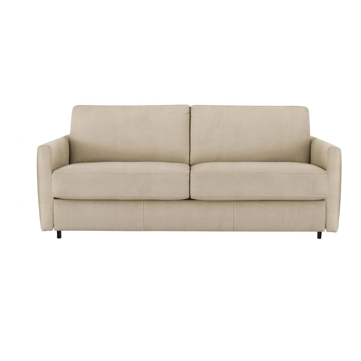 Nicoletti - Alcova 3 Seater Fabric Sofa Bed with Slim Arms - Beige – image 1