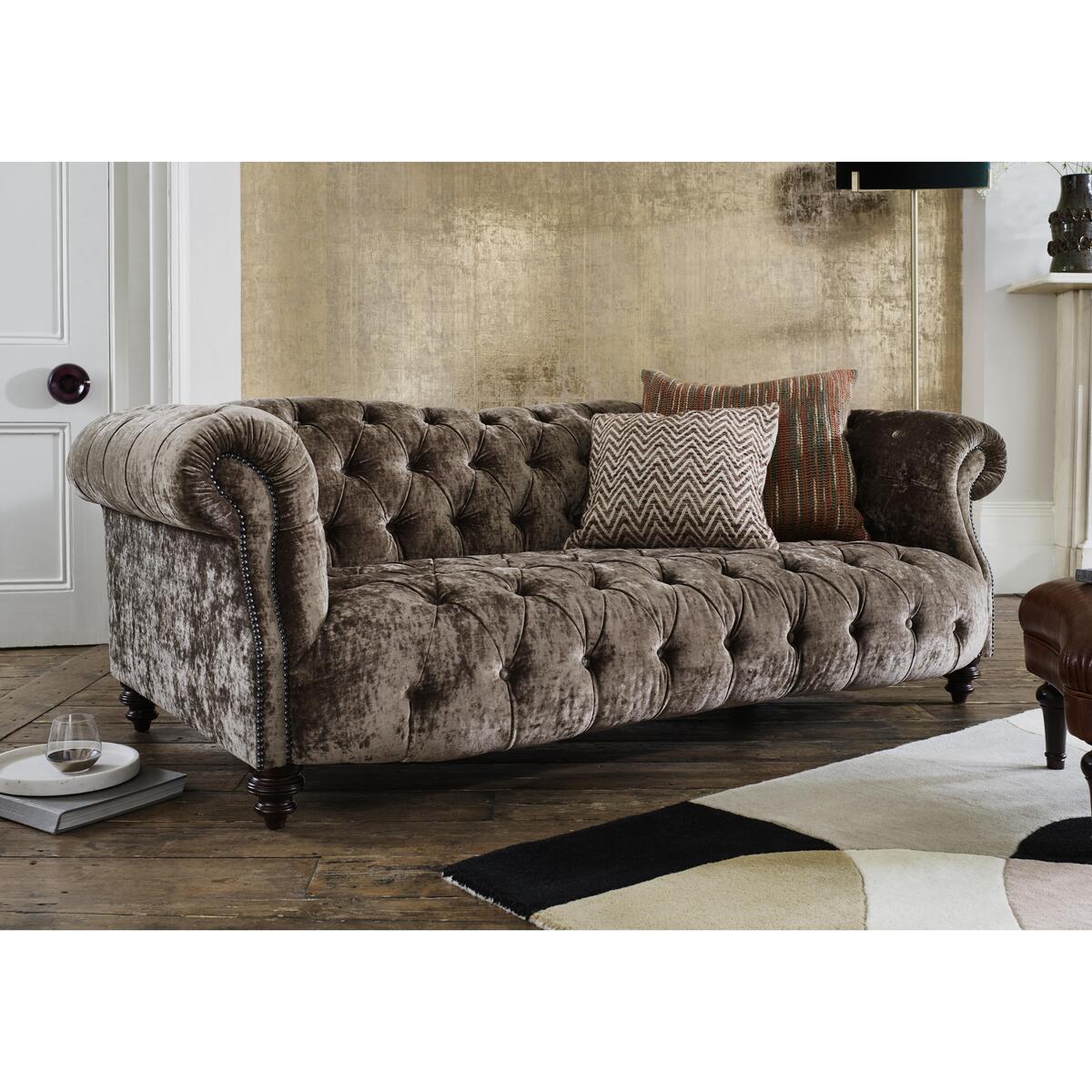 Tetrad - Southwood 3 Seater Velvet Sofa - Brown – image 2