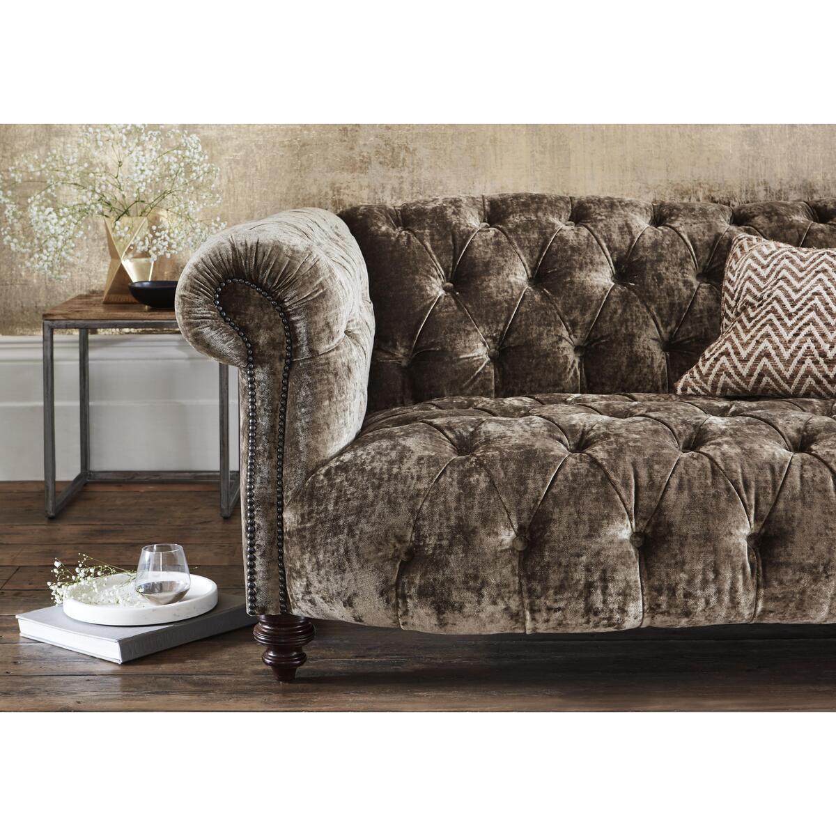 Tetrad - Southwood 3 Seater Velvet Sofa - Brown – image 4