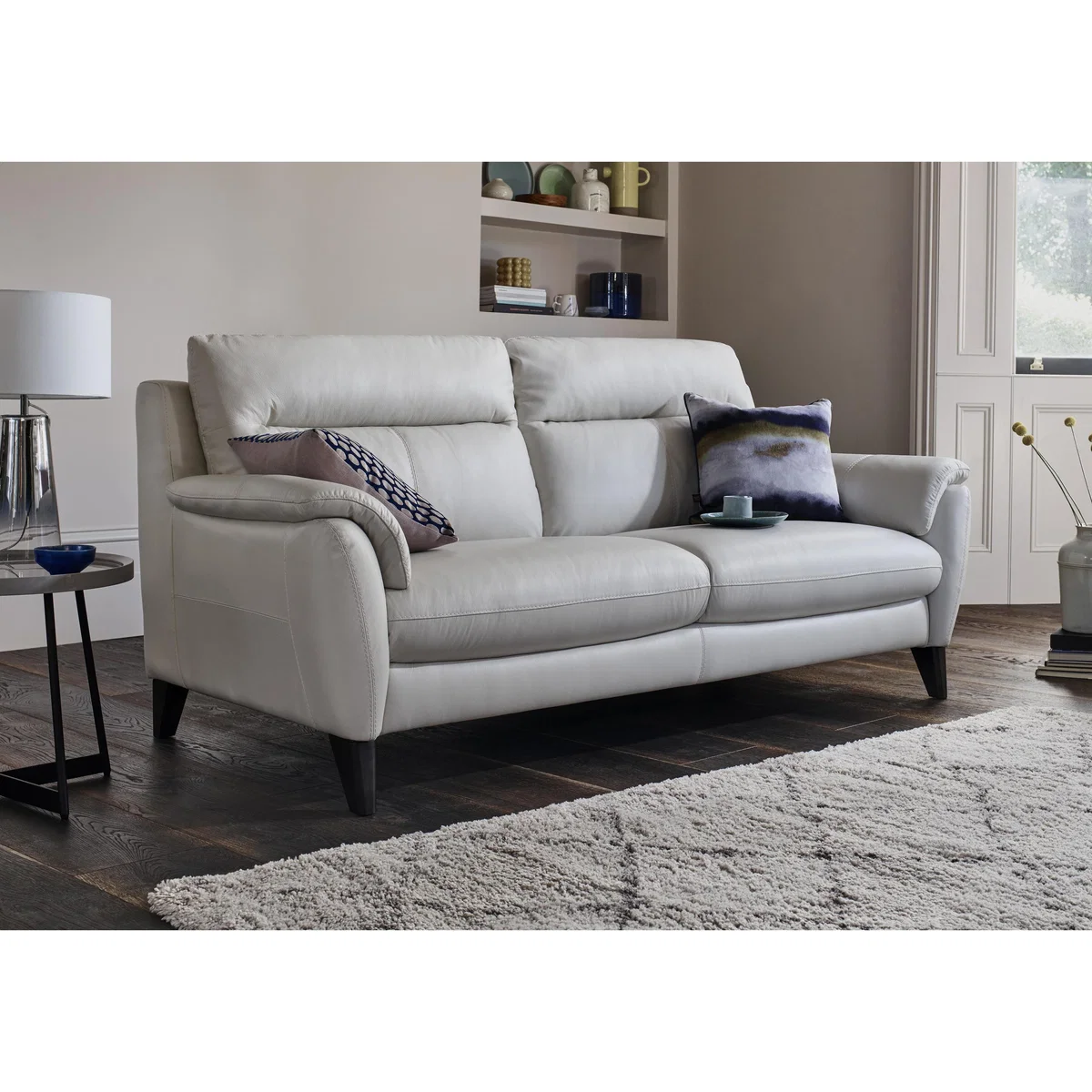 World of Leather - Mercury 3 Seater Leather Sofa - Beige – image 2