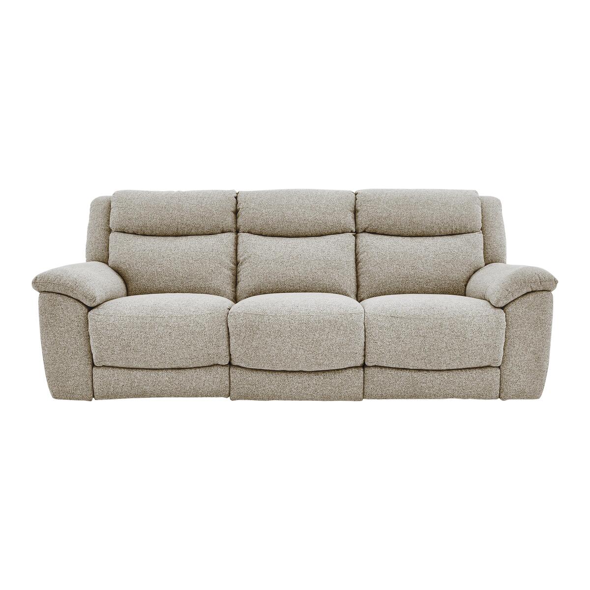 Bounce 3 Seater Fabric Sofa - Cream