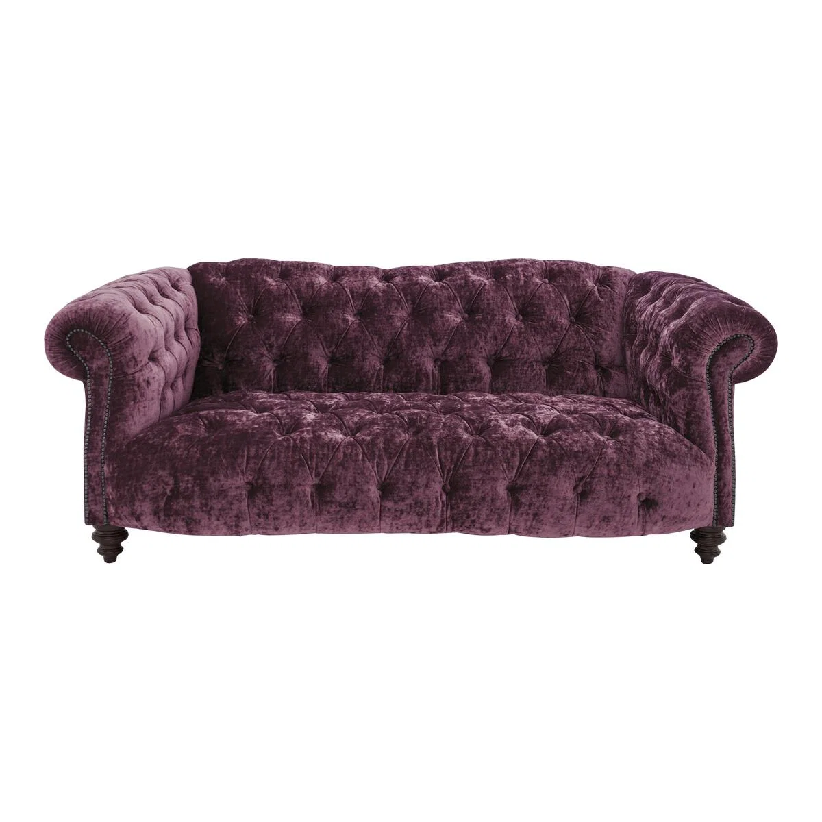 Tetrad - Southwood 2 Seater Velvet Sofa - Purple – image 1