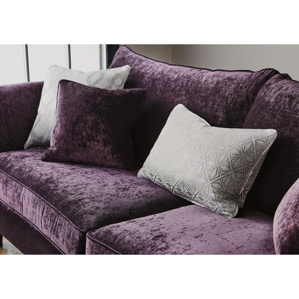 Kensington 4 Seater Fabric Sofa - Gold - By Furniture Village – image 4