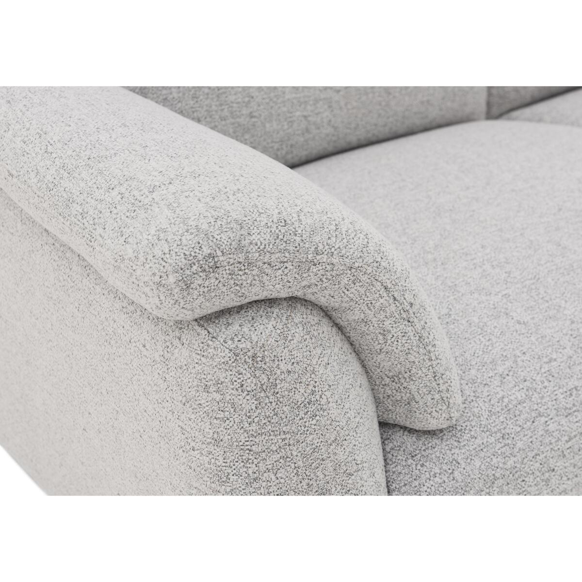 Mercury 3 Seater Fabric Sofa - Grey – image 2
