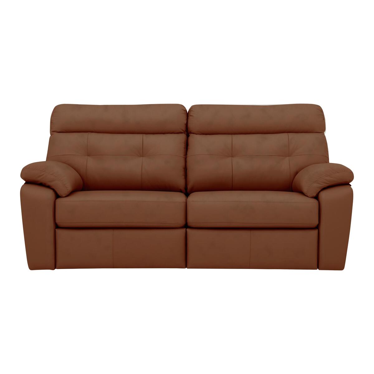 G Plan - Miller 3 Seater Leather Power Recliner Sofa - Brown